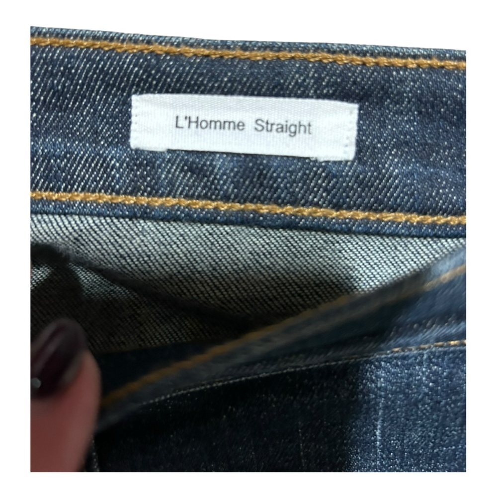 FRAME Men’s Denim L’Homme Straight Leg Blue Jeans 34x33 - Picture 4 of 7